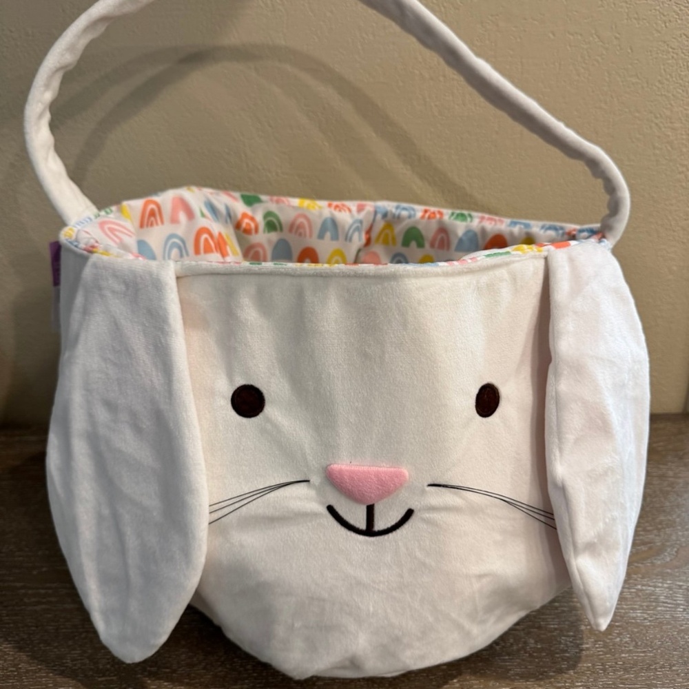 New Target Plush Bunny oversized Easter basket